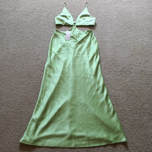 BNWT Bec & Bridge Ciao Bella Maxi Dress - Size 12 Apple Green - Picture 3 of 12